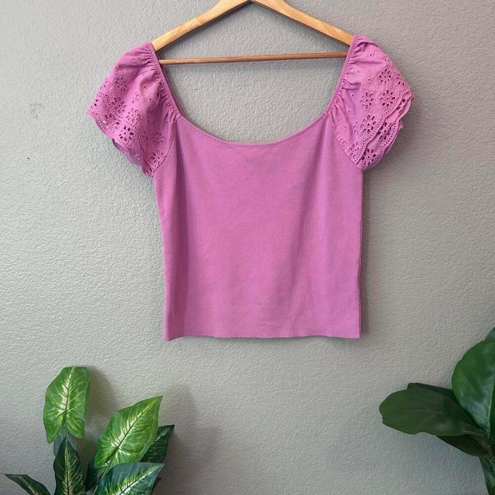 Women's Pink and Purple Blouse